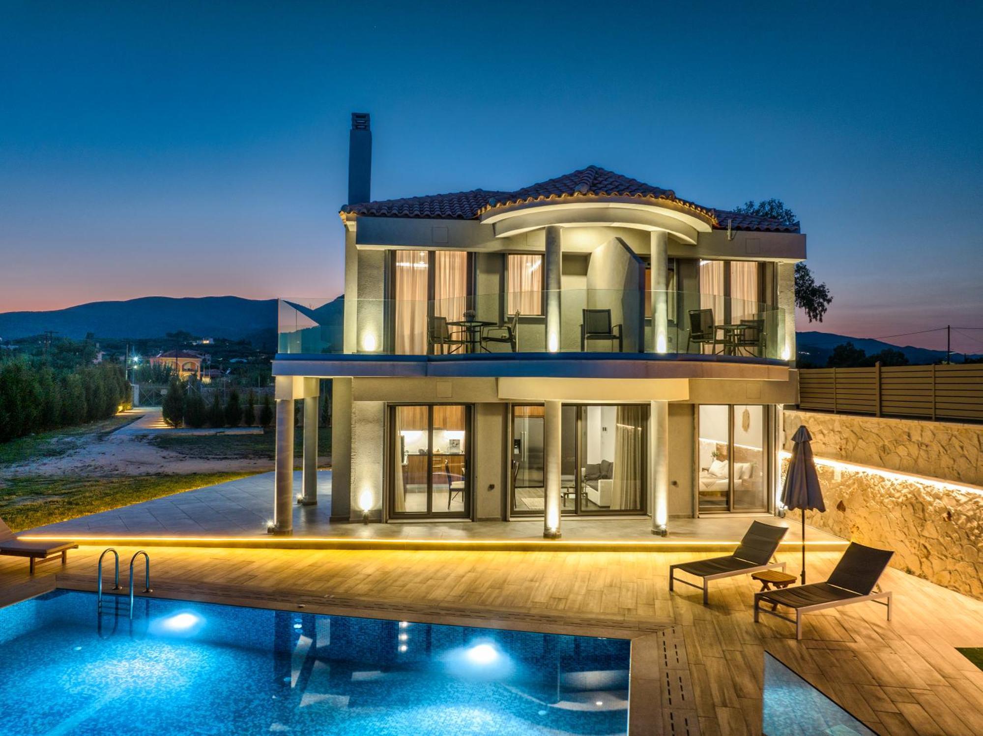 Violet Beach Front Private Villa ลากานาส ภายนอก รูปภาพ