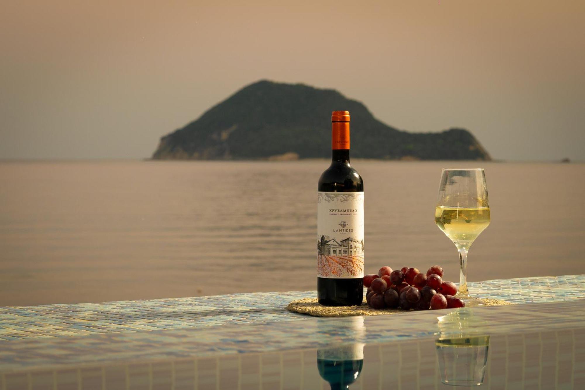 Violet Beach Front Private Villa ลากานาส ภายนอก รูปภาพ